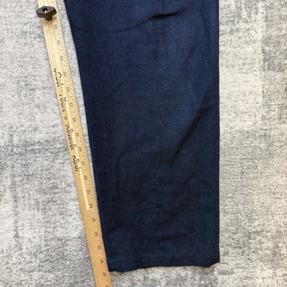 Ermenegildo Zegna Pants Mens 38x28 Blue Drawstring Trouser Jogger Quiet Luxury